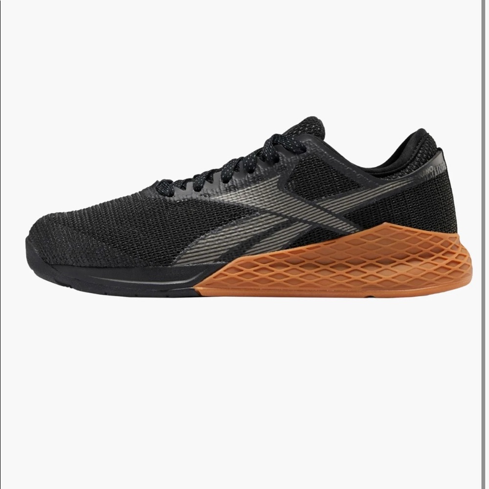 Reebok Men's Black and Tan Training Shoes NANO